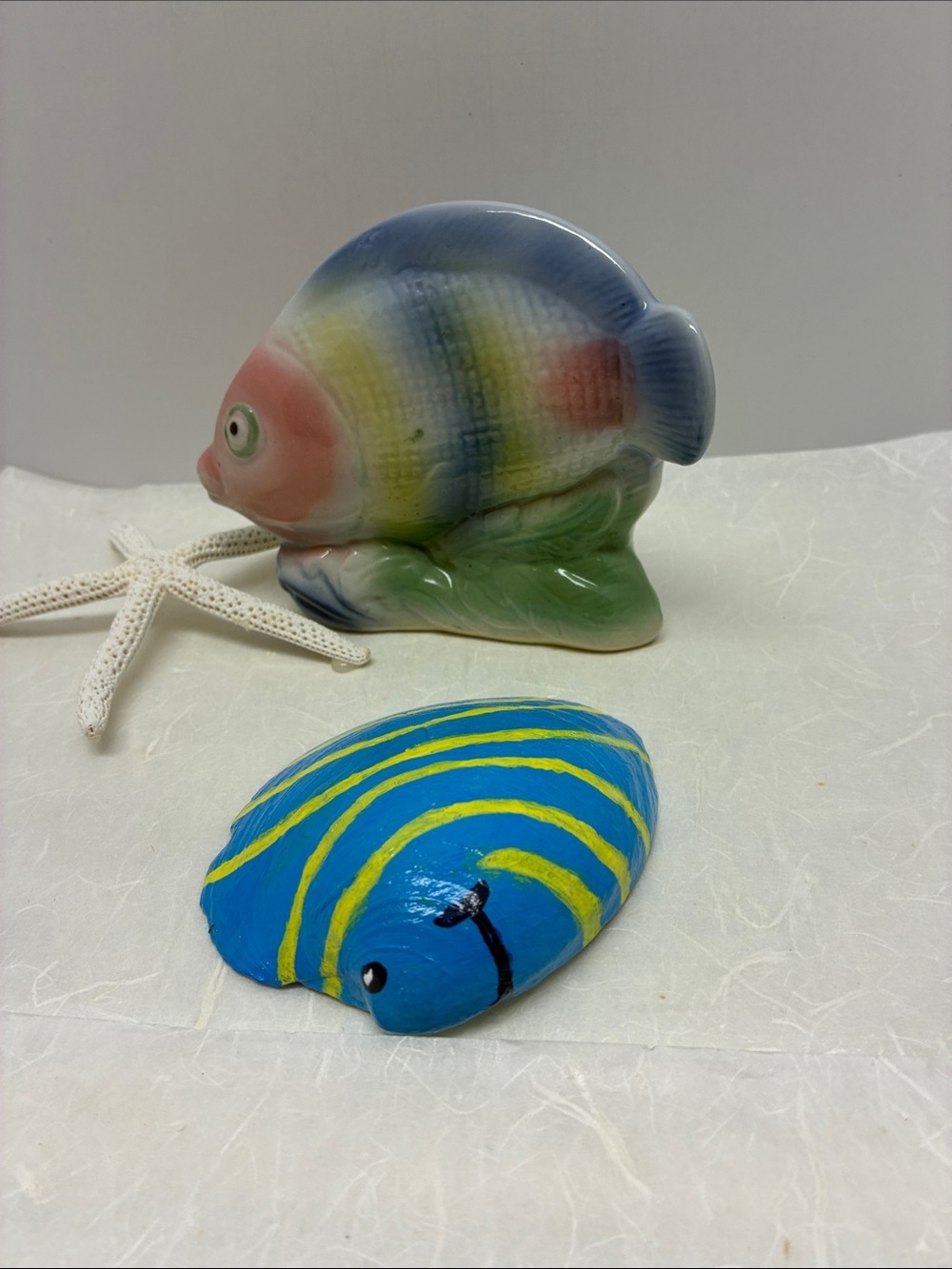 Coastal Fish Decor Bundle Nautical Beach Cottage Ceramic Accent